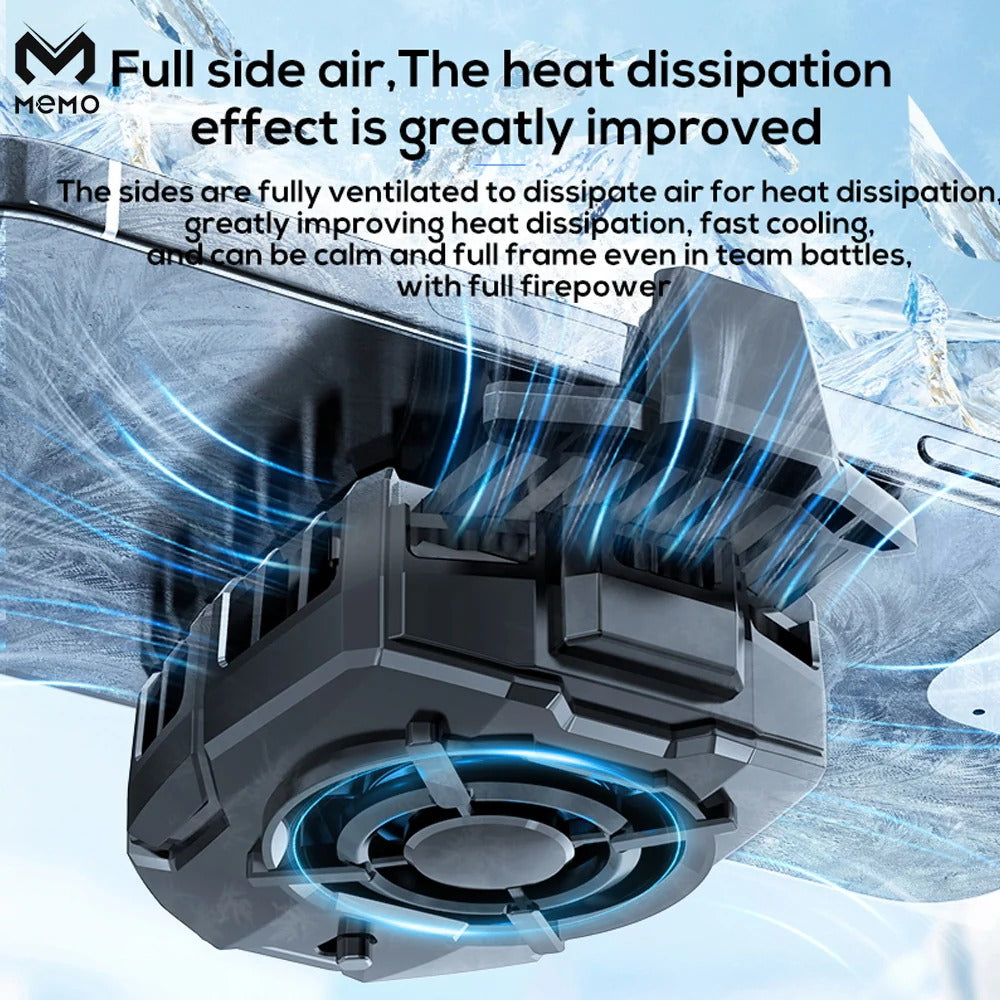 Memo Super Cool DLA7 Two-Gear Adjustment Gaming Phone Cooler With RGB